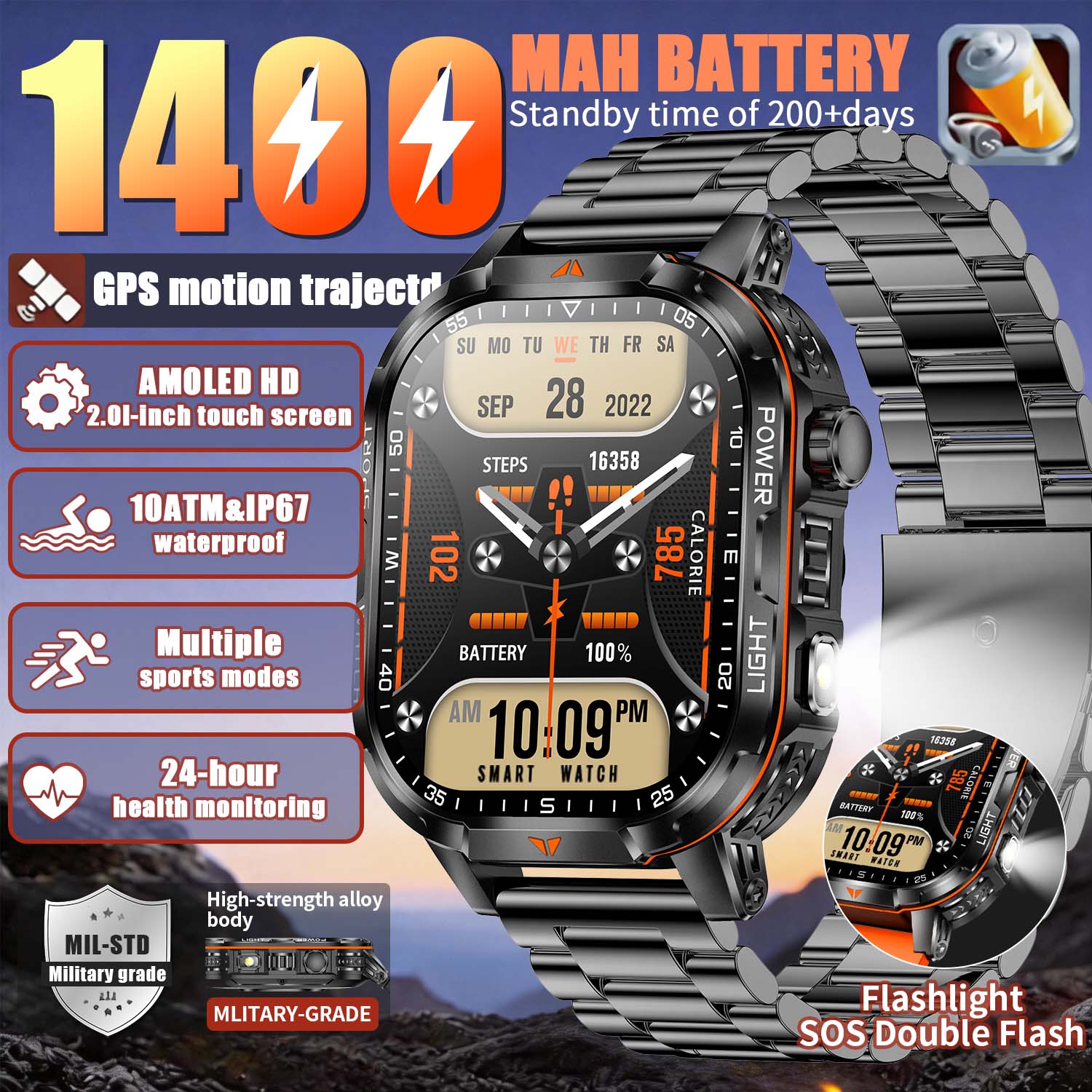 French Connection Watches Smartwatch App - Nuovo Smartwatch Militare 2026 con Batteria
