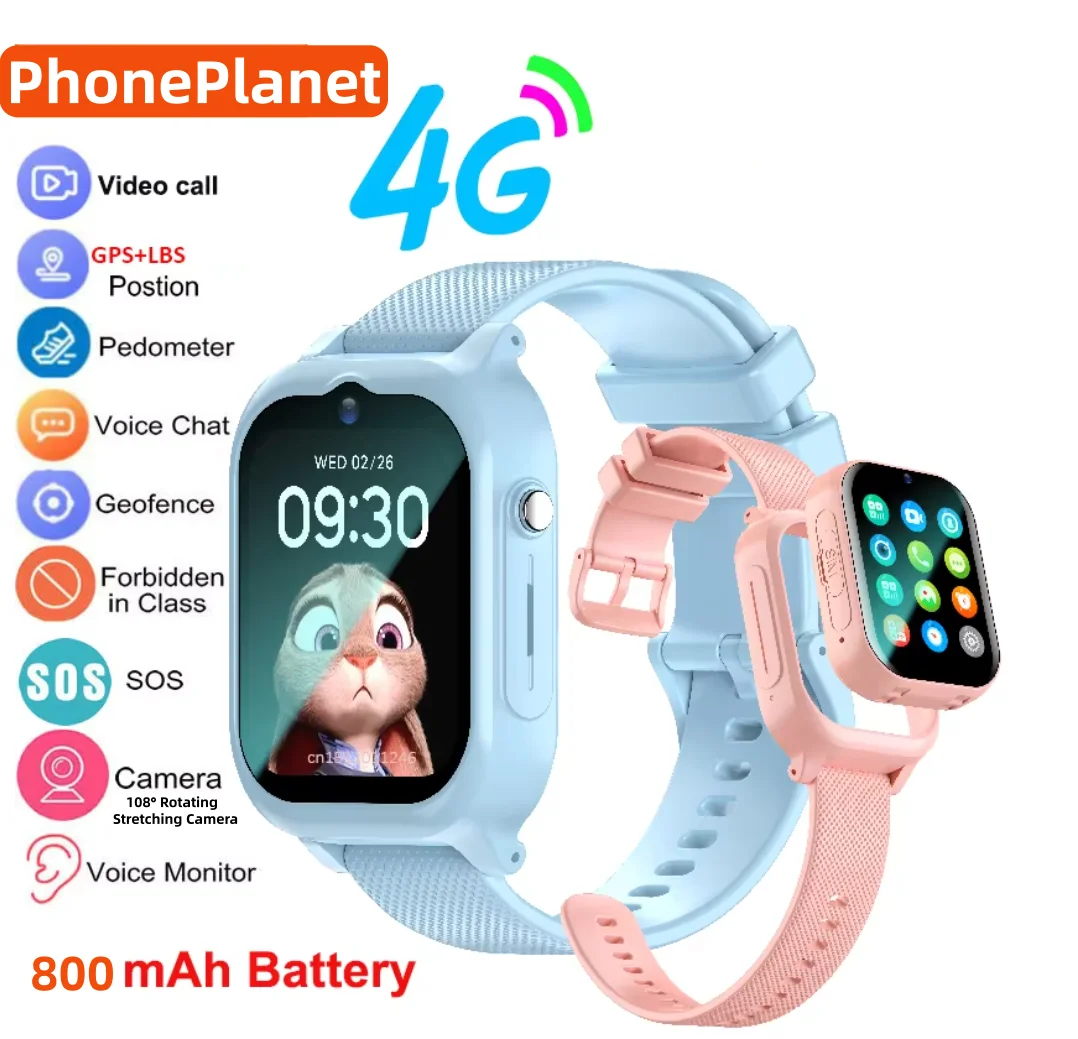 Smartwatch Watches For Kids With Gps - Smartwatch 4G per Bambini con GPS,