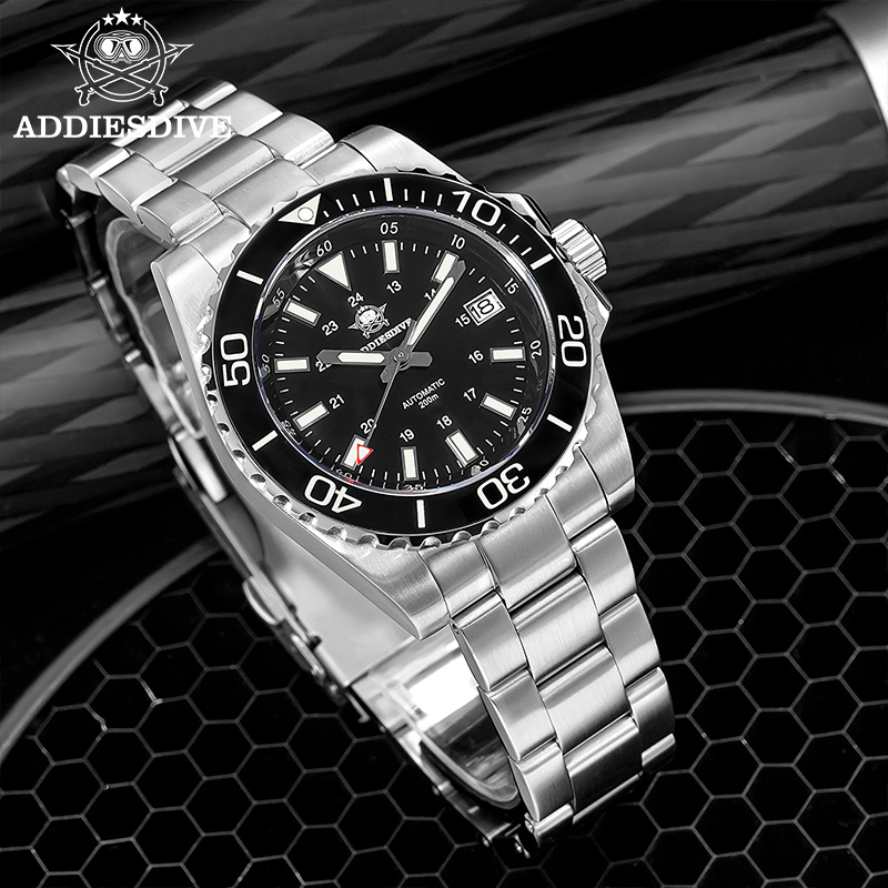 Watch Bezel Insert - ADDIESDIVE Orologio da uomo 8215 Zaffiro