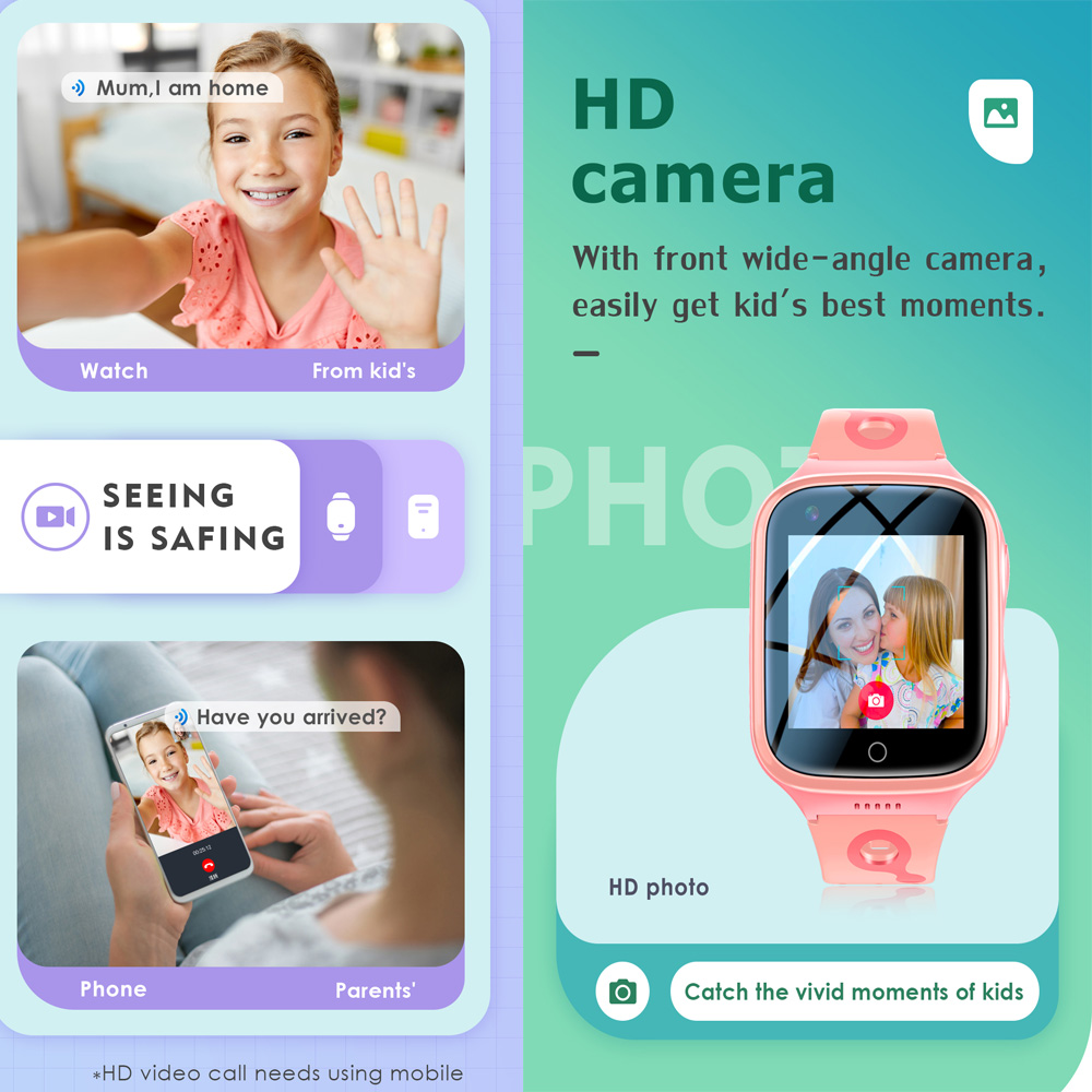 Smartwatch 4G per Bambini con  - Smartwatch Watches For Kids With Gps recensione e prezzo