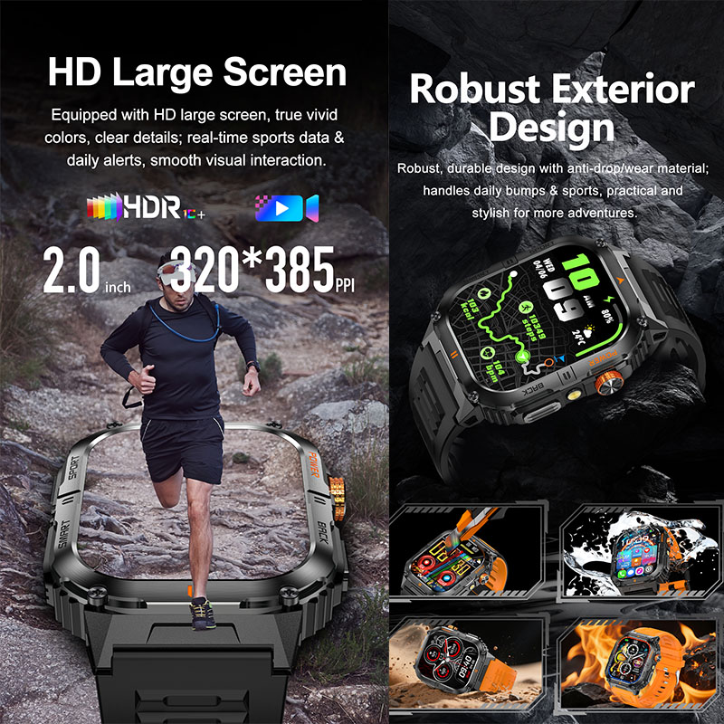 Smartwatch Robusto da Uomo con - Smartwatch Rugged Watches For Men recensione e prezzo
