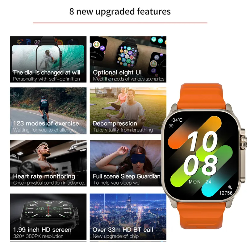 Smartwatch T900 Ultra da Uomo  - Watch Iwo recensione e prezzo
