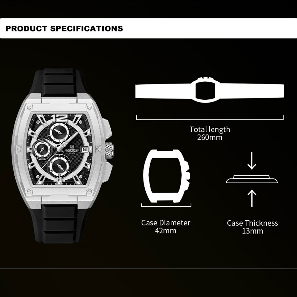 NAVIFORCE Orologio sportivo da - Silicone Sport Band recensione e prezzo