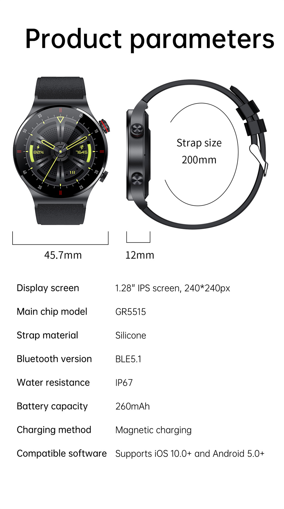 2025 Regalo Astuto Della Vigil - Smartwatch Rugged Watches For Men recensione e prezzo