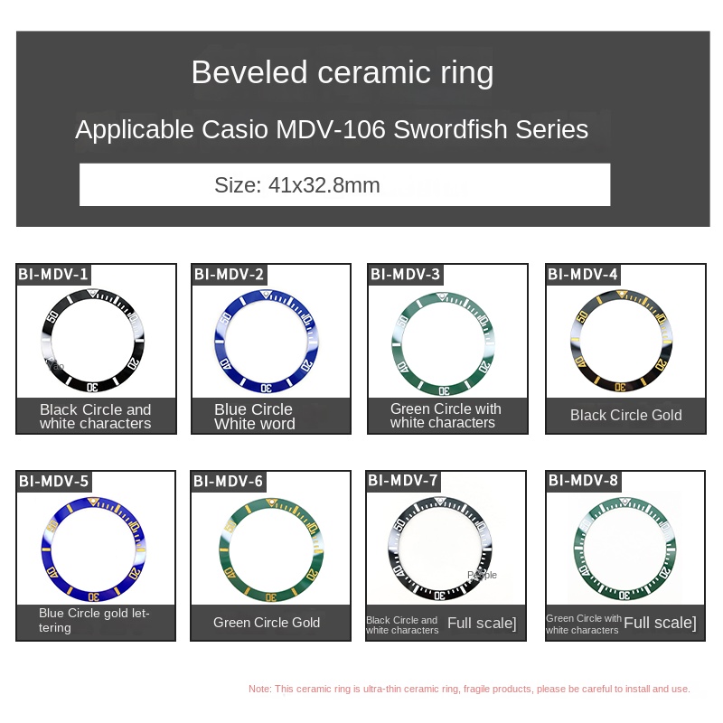 Per CASIO MDV-106 Inserto con  - Watch Bezel Insert recensione e prezzo