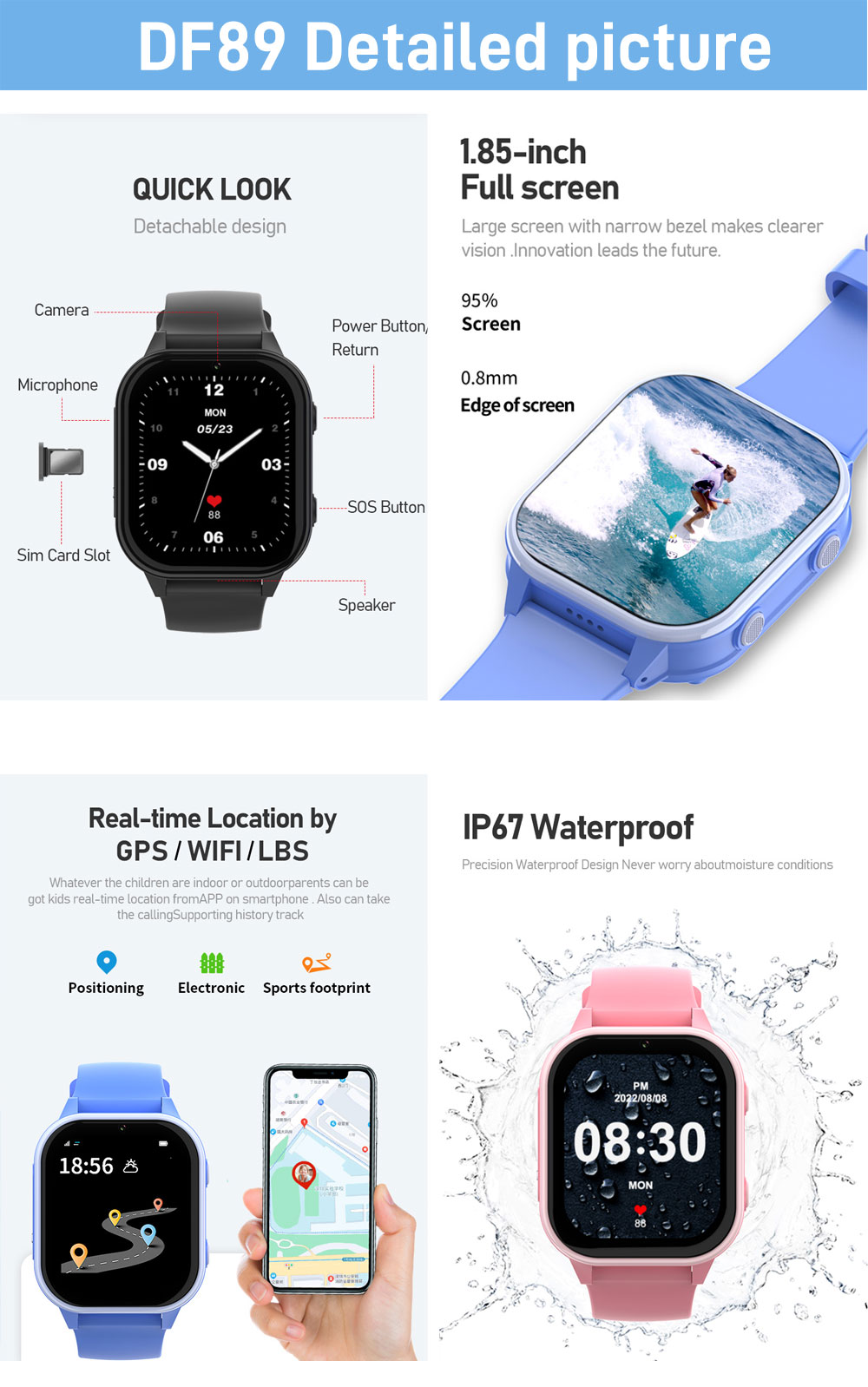 2G 4G Smart Watch per bambini  - Smartwatch Watches Gift For Boys On Birthday recensione e prezzo