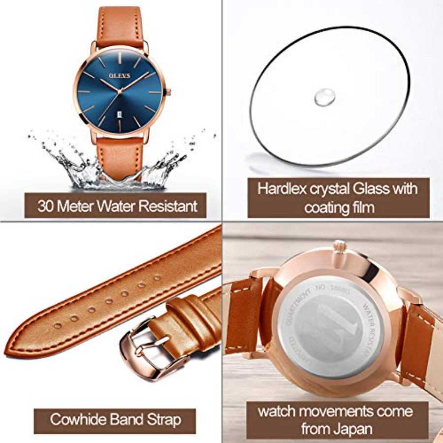 OLEVS Orologi da Uomo in Pelle - Smartwatch Digital Watches For Men recensione e prezzo