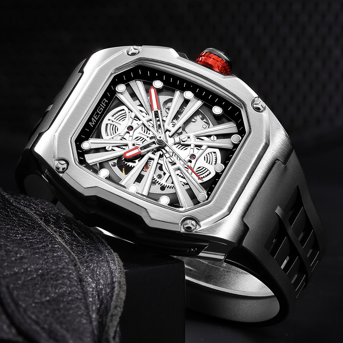 Orologio da uomo meccanico sch - Silicone Sport Band recensione e prezzo