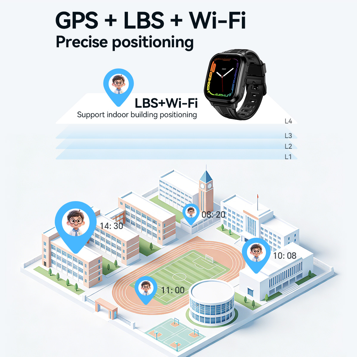 HOCO Y108 Smartwatch per bambi - Smartwatch Watches For Kids With Gps recensione e prezzo